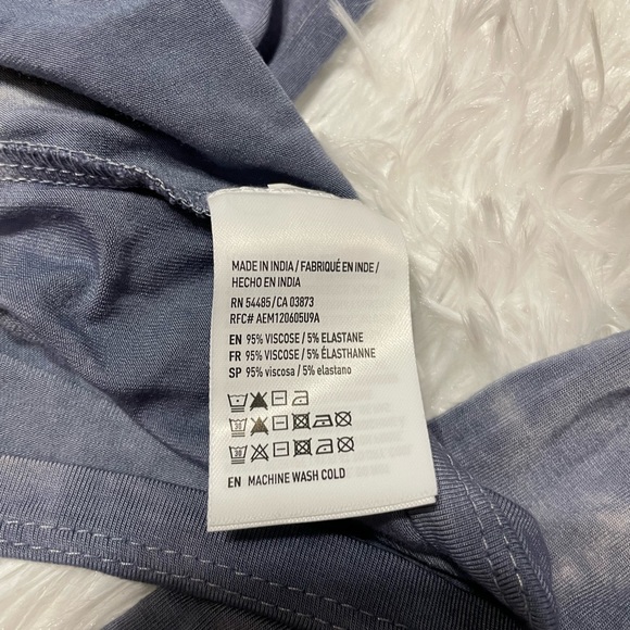 American Eagle Soft & Sexy Blue Long sleeve top | small | NWT - Picture 8 of 10